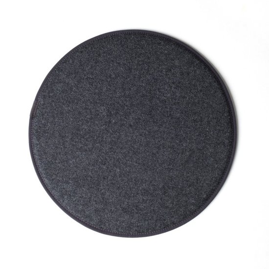 Kubikoff rond zitkussen - donker grijs