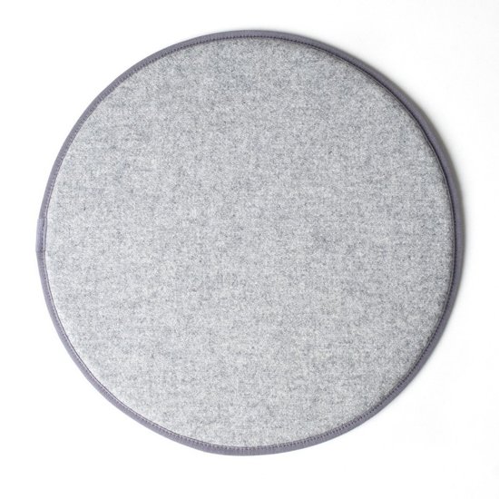Kubikoff rond zitkussen - licht grijs