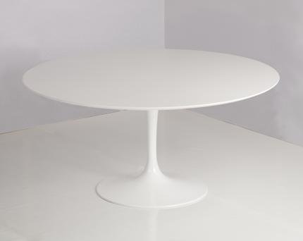 Saarinen Tulip tafel rond 120 cm - wit