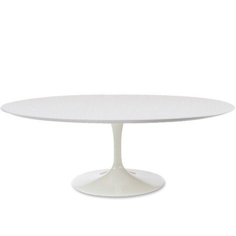 Ovale Saarinen Tulip tafel, 199x121 cm.