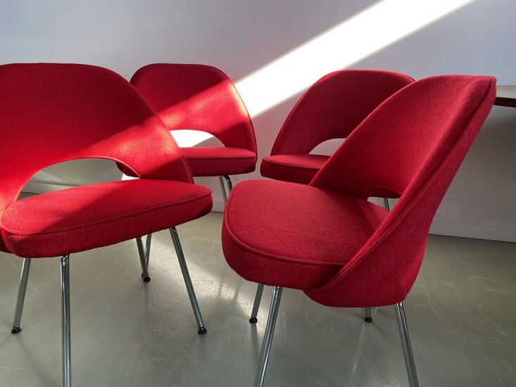 4 x Saarinen stoel model M 72 - Rood